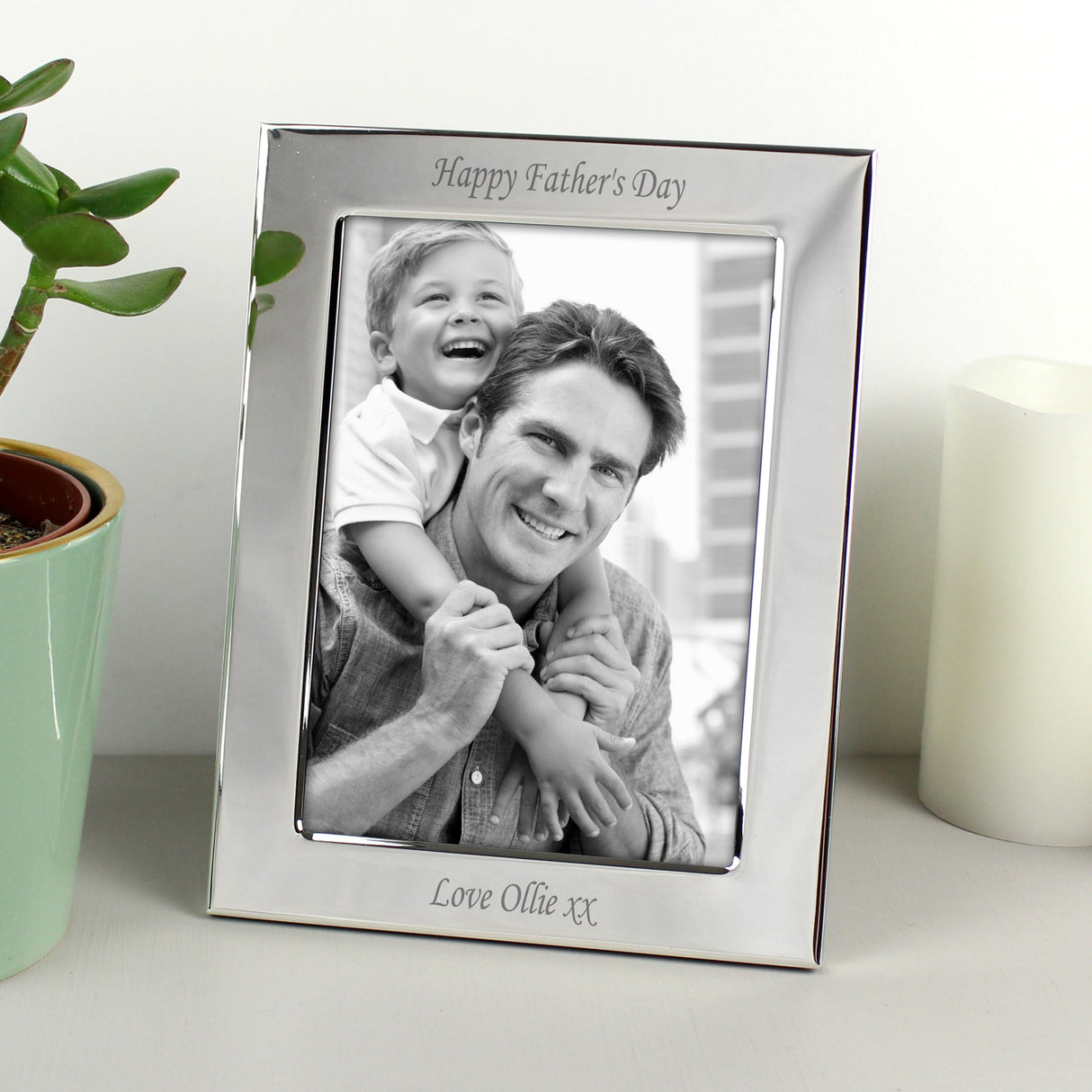 Personalised Silver Plated 6x4 Photo Frame: 4 - Photo Frames By Gift Moments