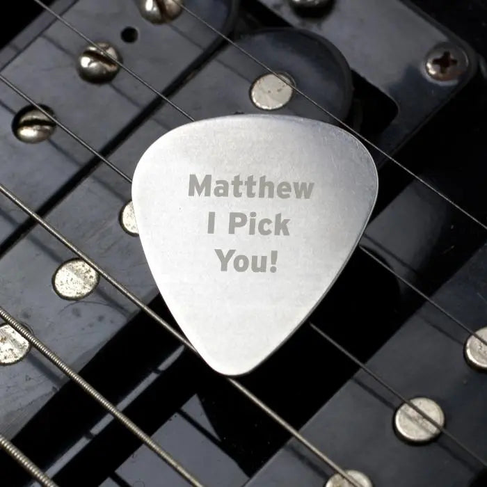 Personalised Silver Plectrum - Shop Keepsakes At Gift Moments - 6