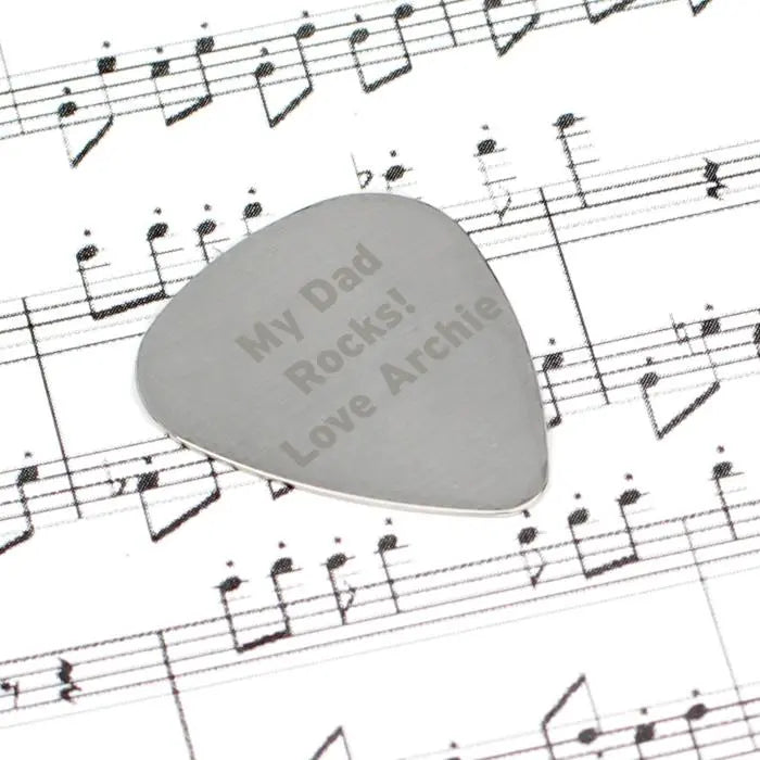 Personalised Silver Plectrum - Shop Keepsakes At Gift Moments - 3