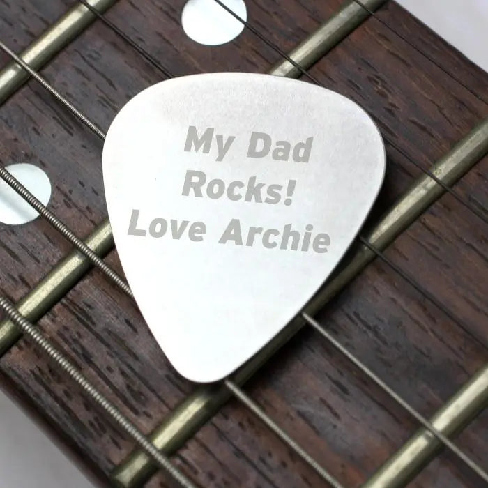 Personalised Silver Plectrum - Shop Keepsakes At Gift Moments - 1