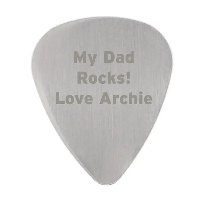 Personalised Silver Plectrum - Shop Keepsakes At Gift Moments - 5