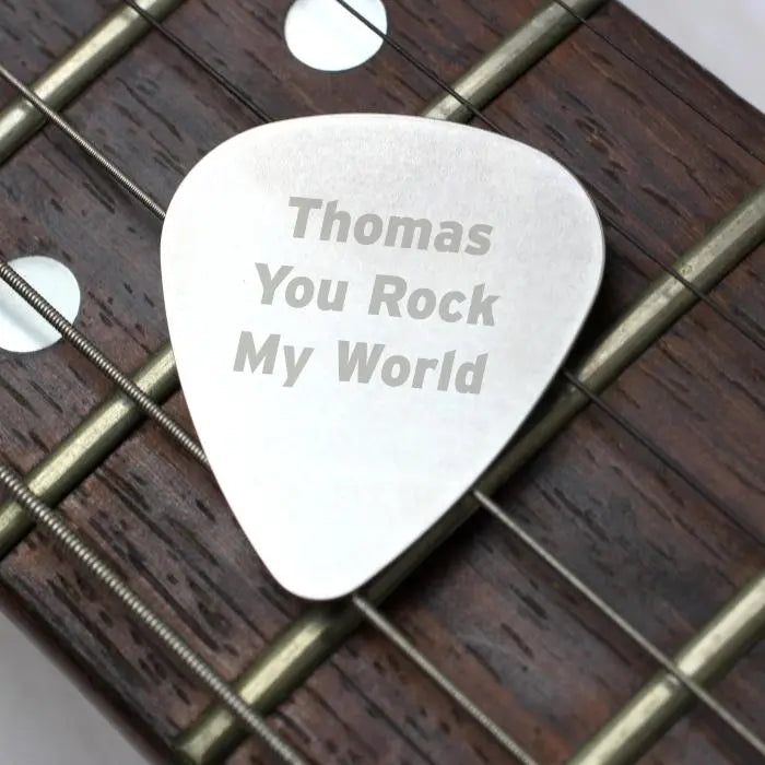 Personalised Silver Plectrum - Shop Keepsakes At Gift Moments - 2
