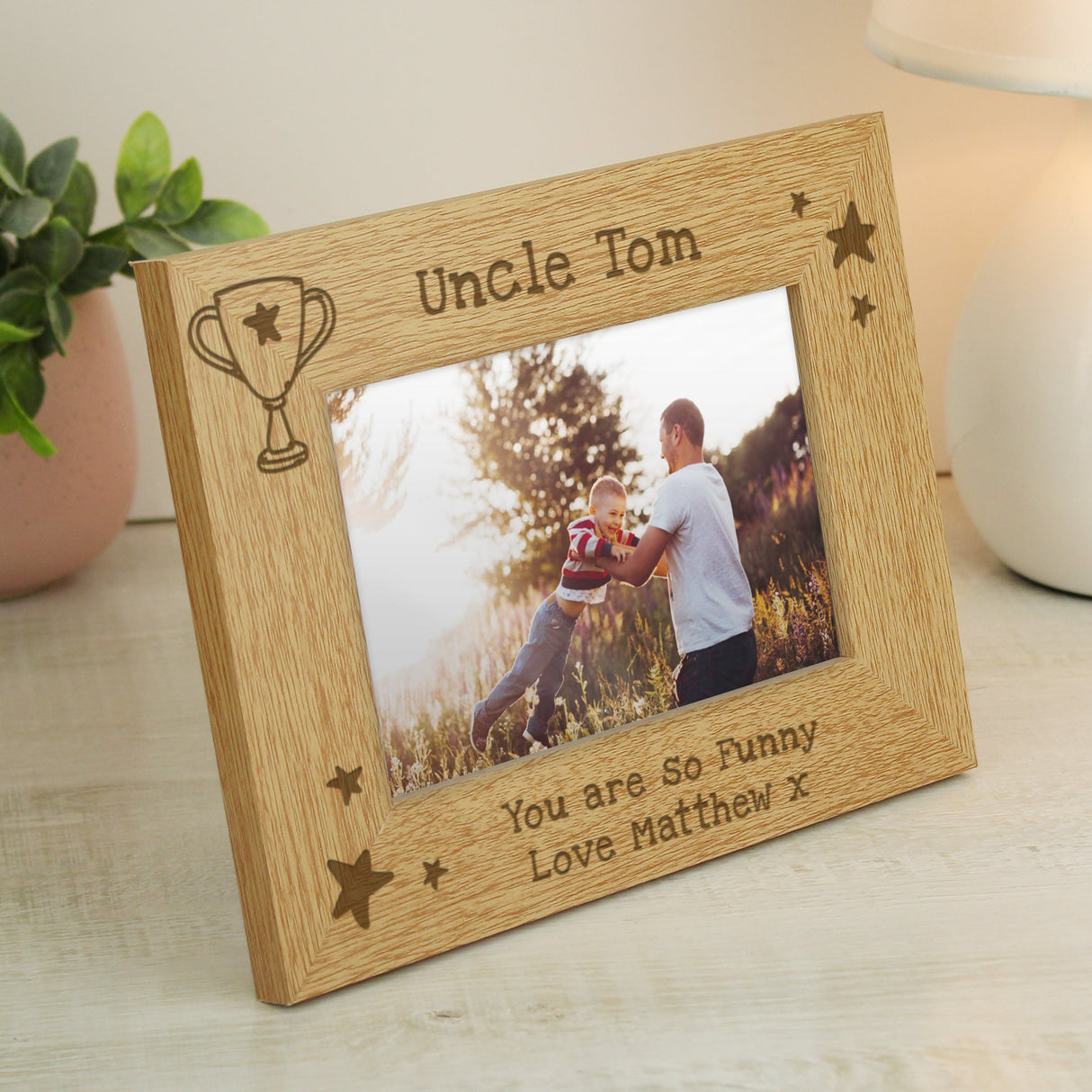 Personalised Simply The Best 6x4 Wooden Photo Frame: 2 - Photo Frames By Gift Moments