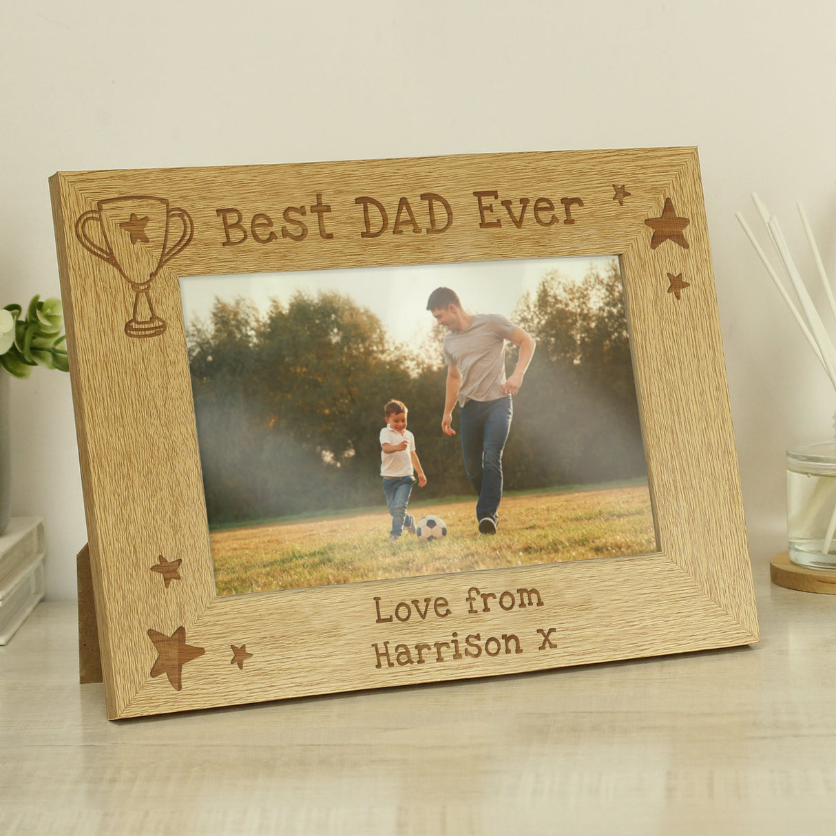 Personalised Simply The Best 6x4 Wooden Photo Frame: 3 - Photo Frames By Gift Moments