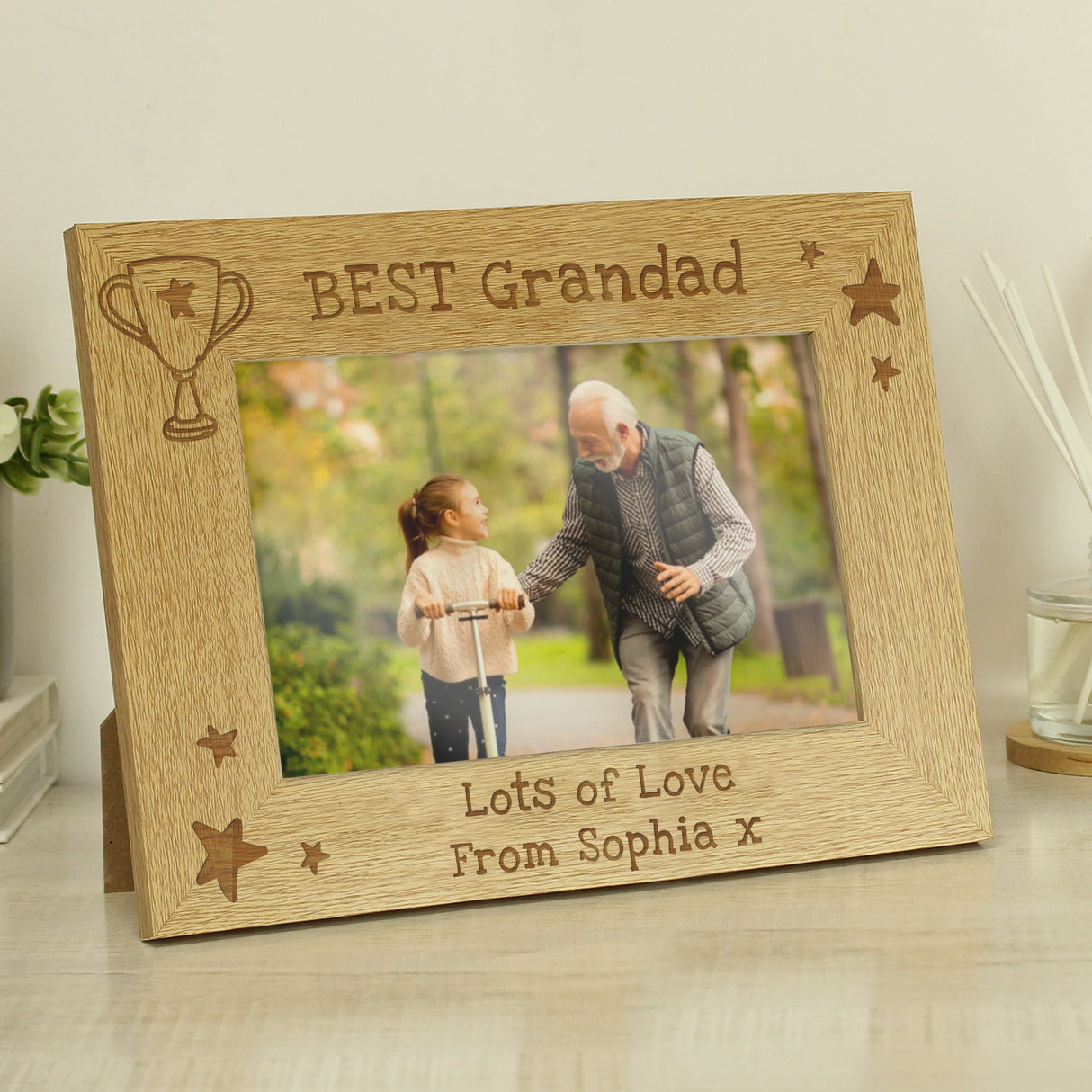Personalised Simply The Best 6x4 Wooden Photo Frame: 1 - Photo Frames By Gift Moments