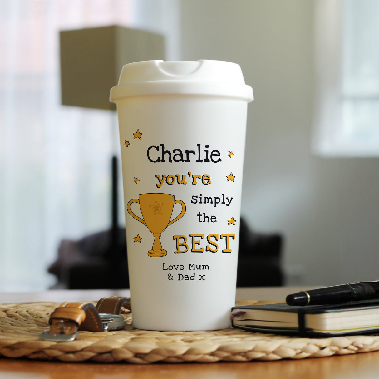 Personalised Simply The Best Travel Mug: 2 - Travel Mugs By Gift Moments