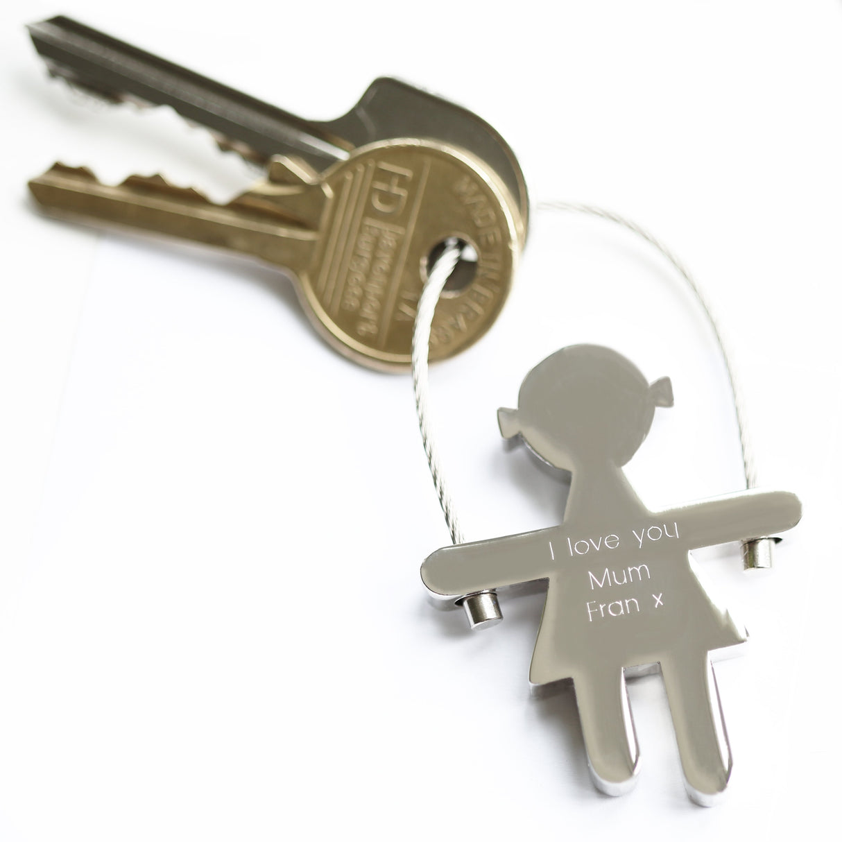 Personalised Skipping Sally Keyring: 1 - Keyrings By Gift Moments