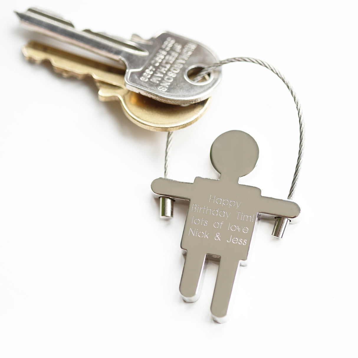 Personalised Skipping Sam Keyring: 2 - Keyrings By Gift Moments