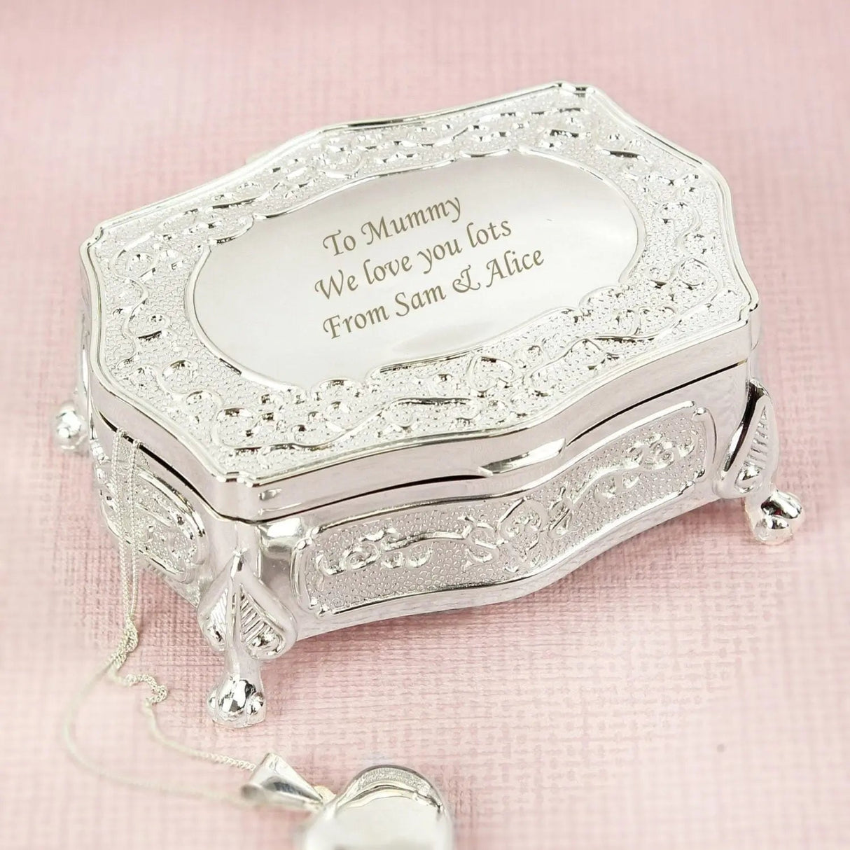 Personalised Small Antique Trinket Box - Shop Trinket Boxes At Gift Moments - 1