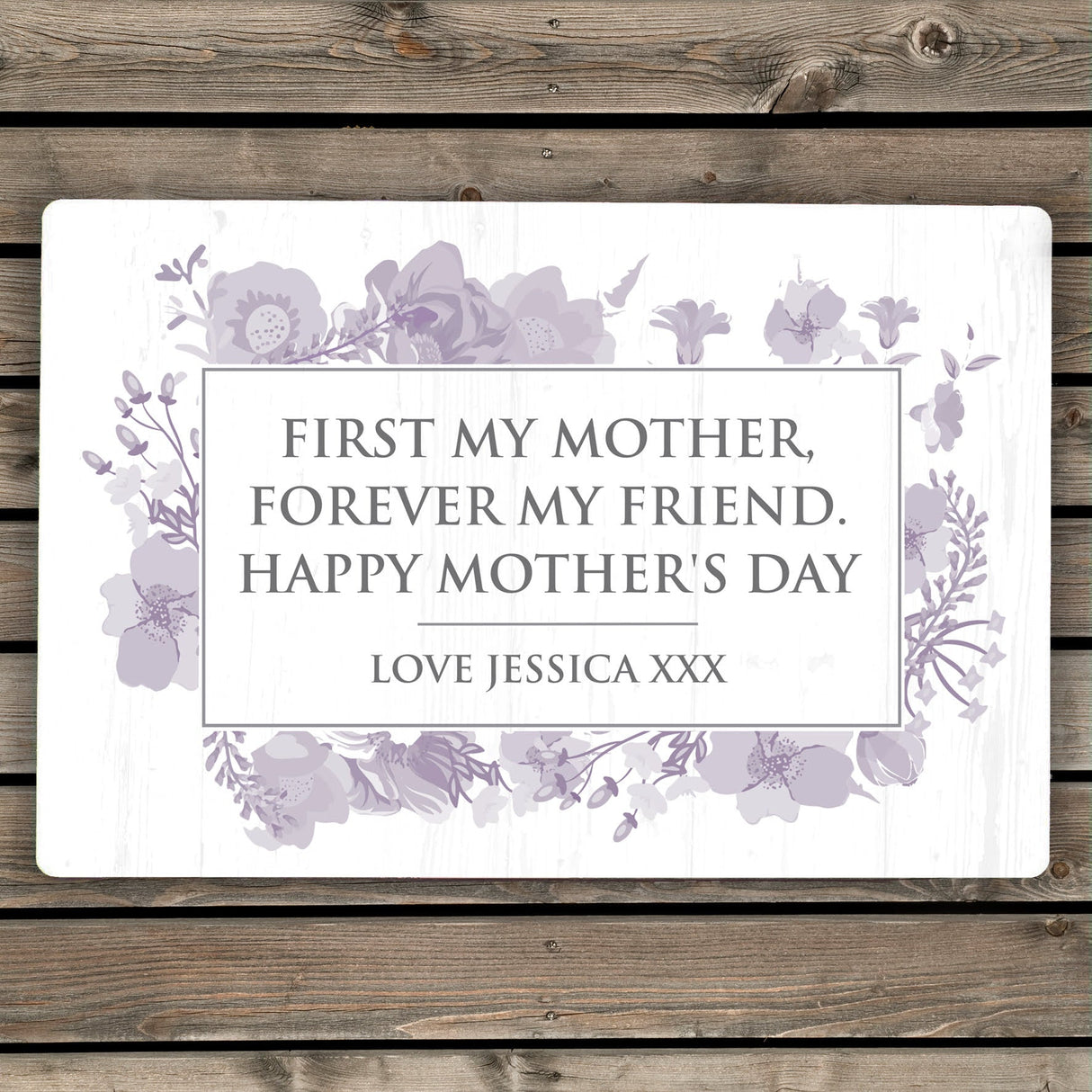 Personalised Soft Watercolour Metal Sign: 3 - Signs & Plaques By Gift Moments