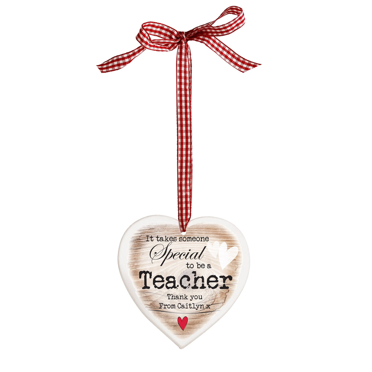 Personalised Someone Special Wooden Heart Shaped Decoration: 7 - Decorations By Gift Moments