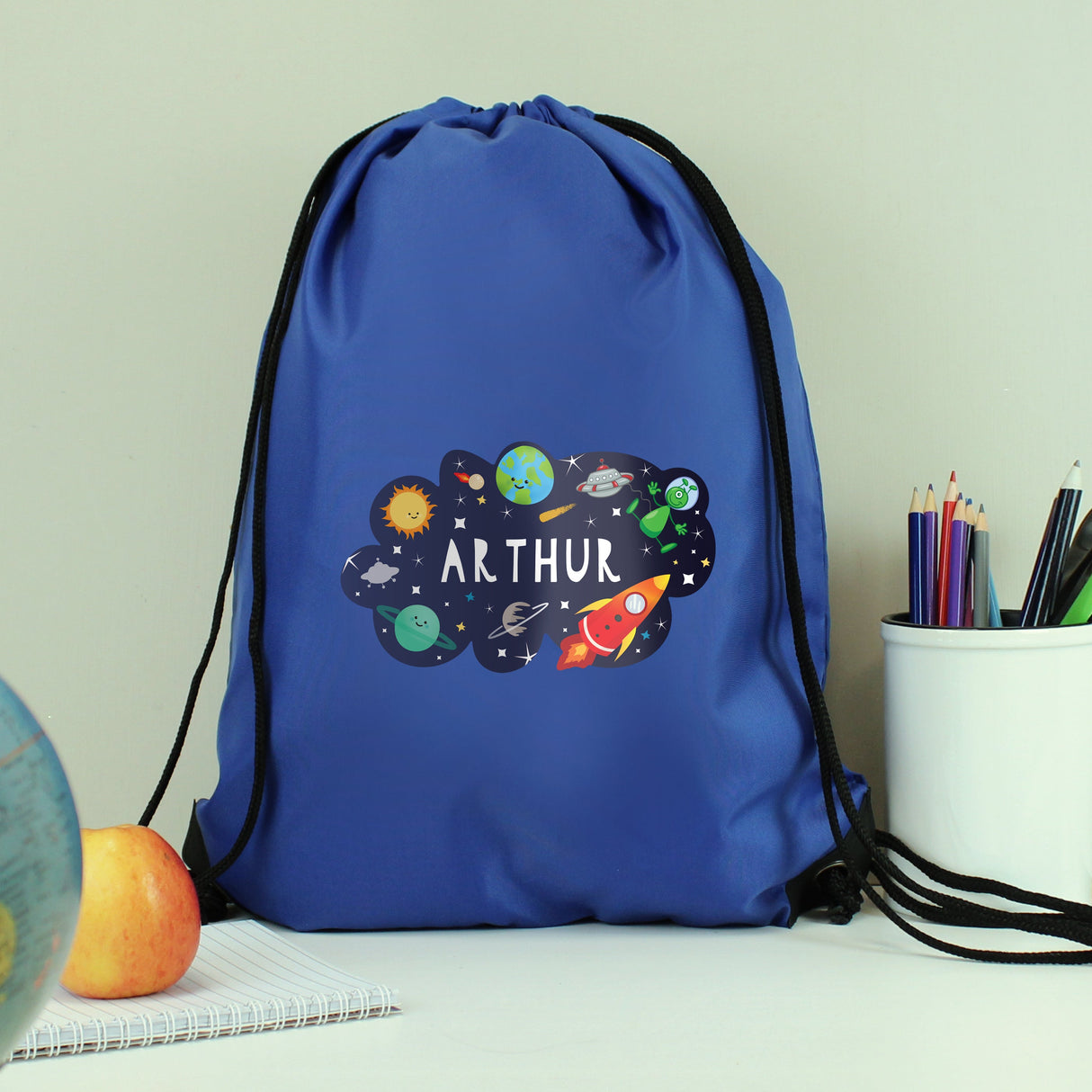 Personalised Space Blue Kit Bag - Shop Kids Bags At Gift Moments - 1