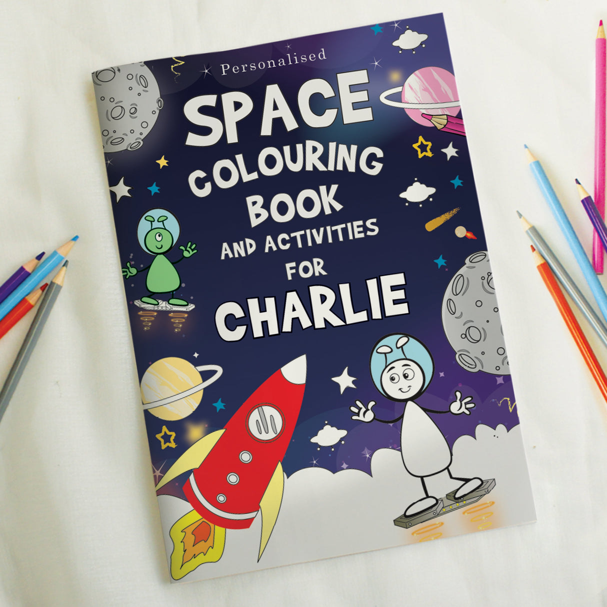 Personalised Space Colouring Book: 1 - Books By Gift Moments