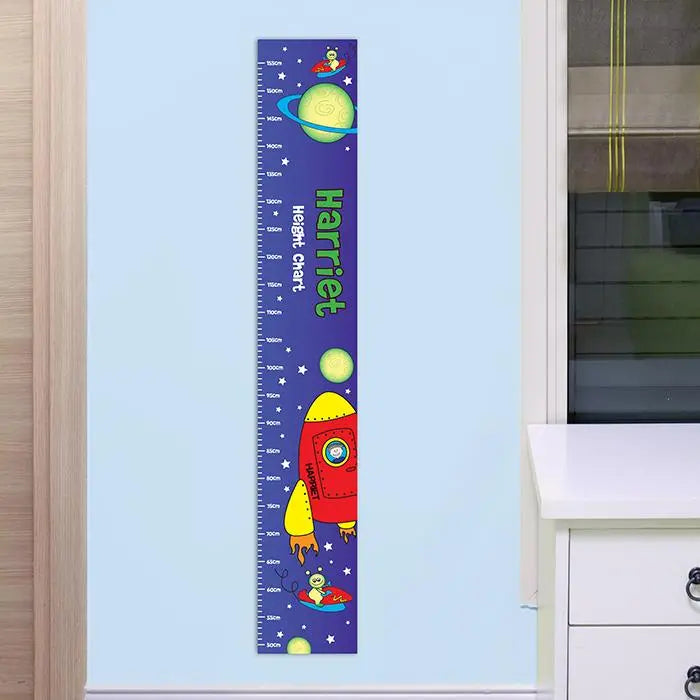 Personalised Space Height Chart: 3 - Height Charts By Gift Moments