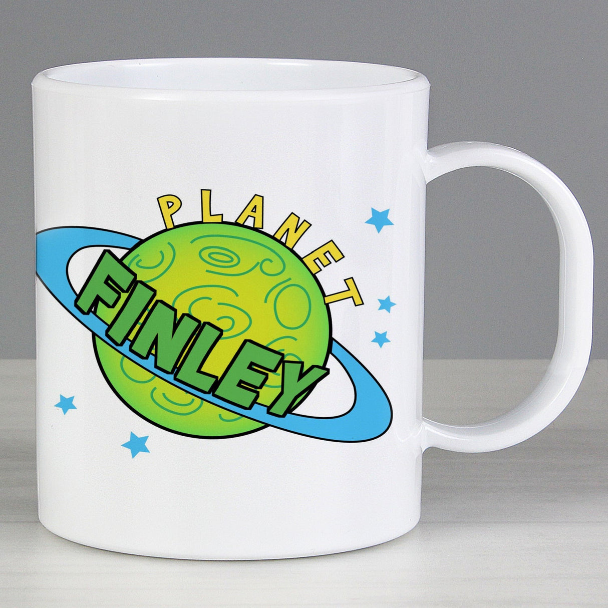 Personalised Space Plastic Mug: 2 - Plastic Mugs By Gift Moments