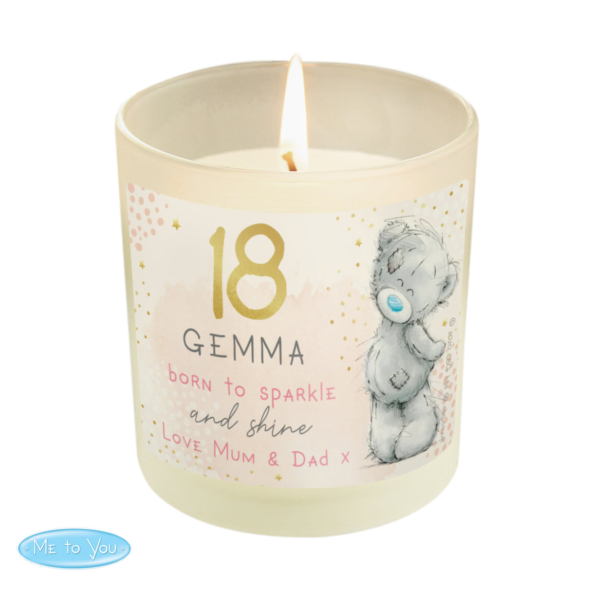 Personalised Me To You Sparkle Birthday Scented Jar Candle - Shop Candles At Gift Moments - 5