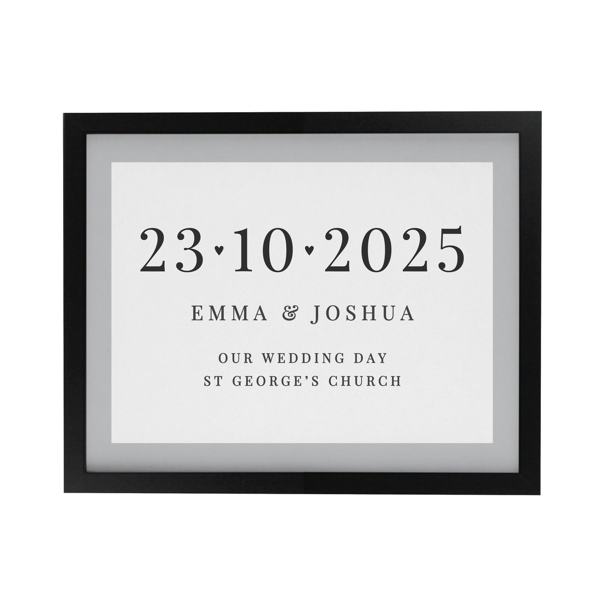 Personalised Special Date Framed Prints - Shop Framed Prints At Gift Moments - 8