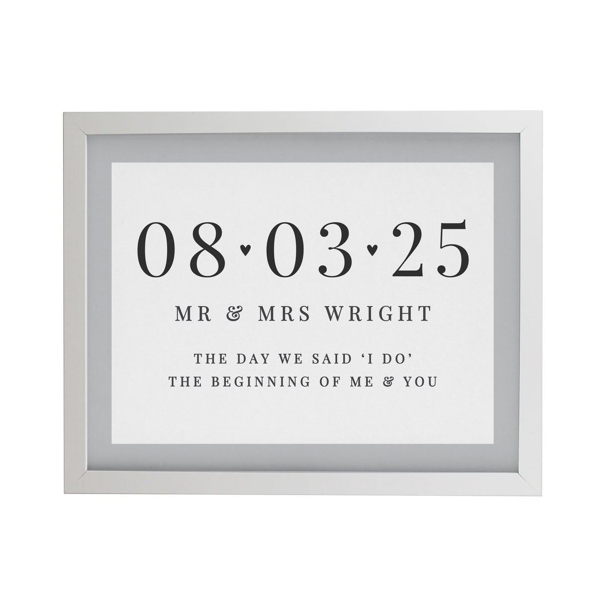 Personalised Special Date Framed Prints - Shop Framed Prints At Gift Moments - 9