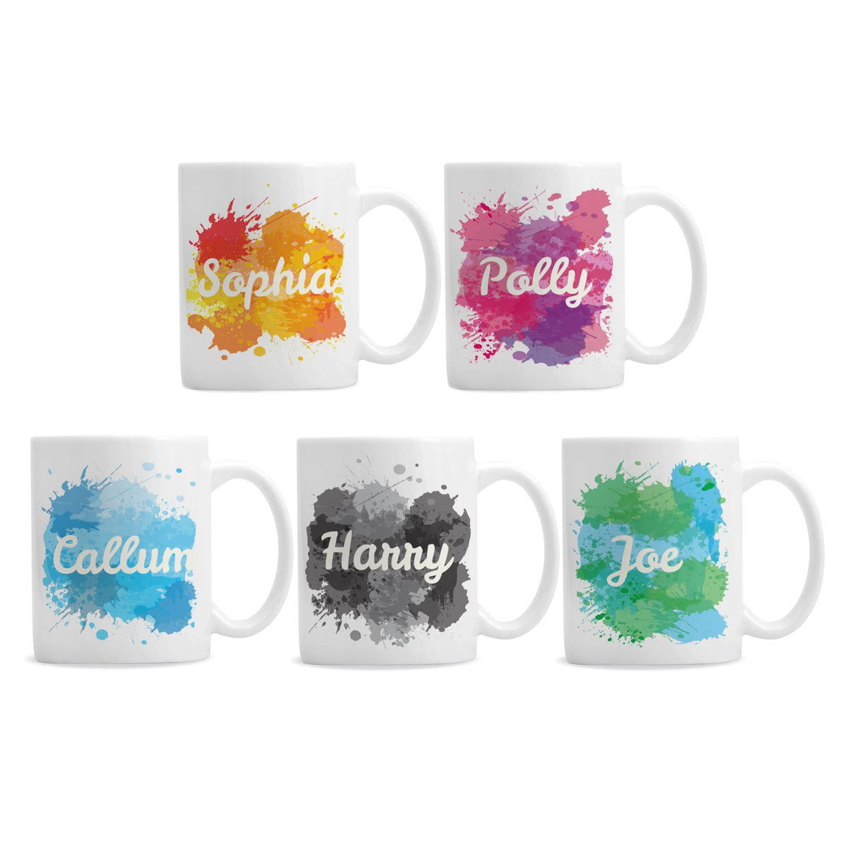 Personalised Splash Mug: 6 - Mugs By Gift Moments