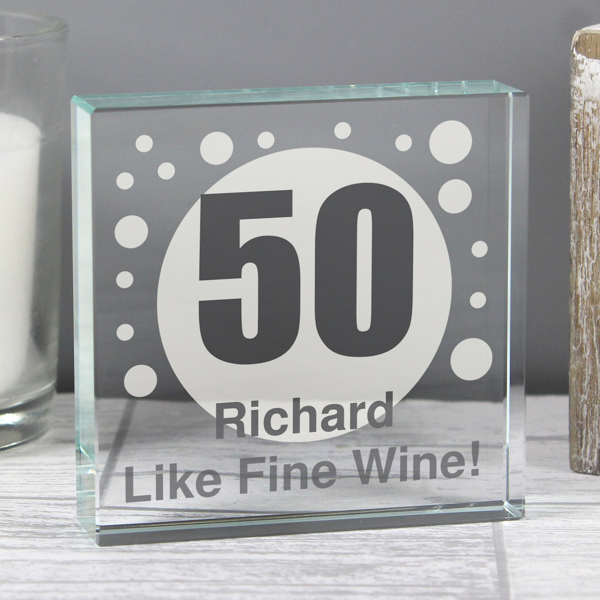 Personalised Spots Age Crystal Token: 2 - Crystal Tokens By Gift Moments