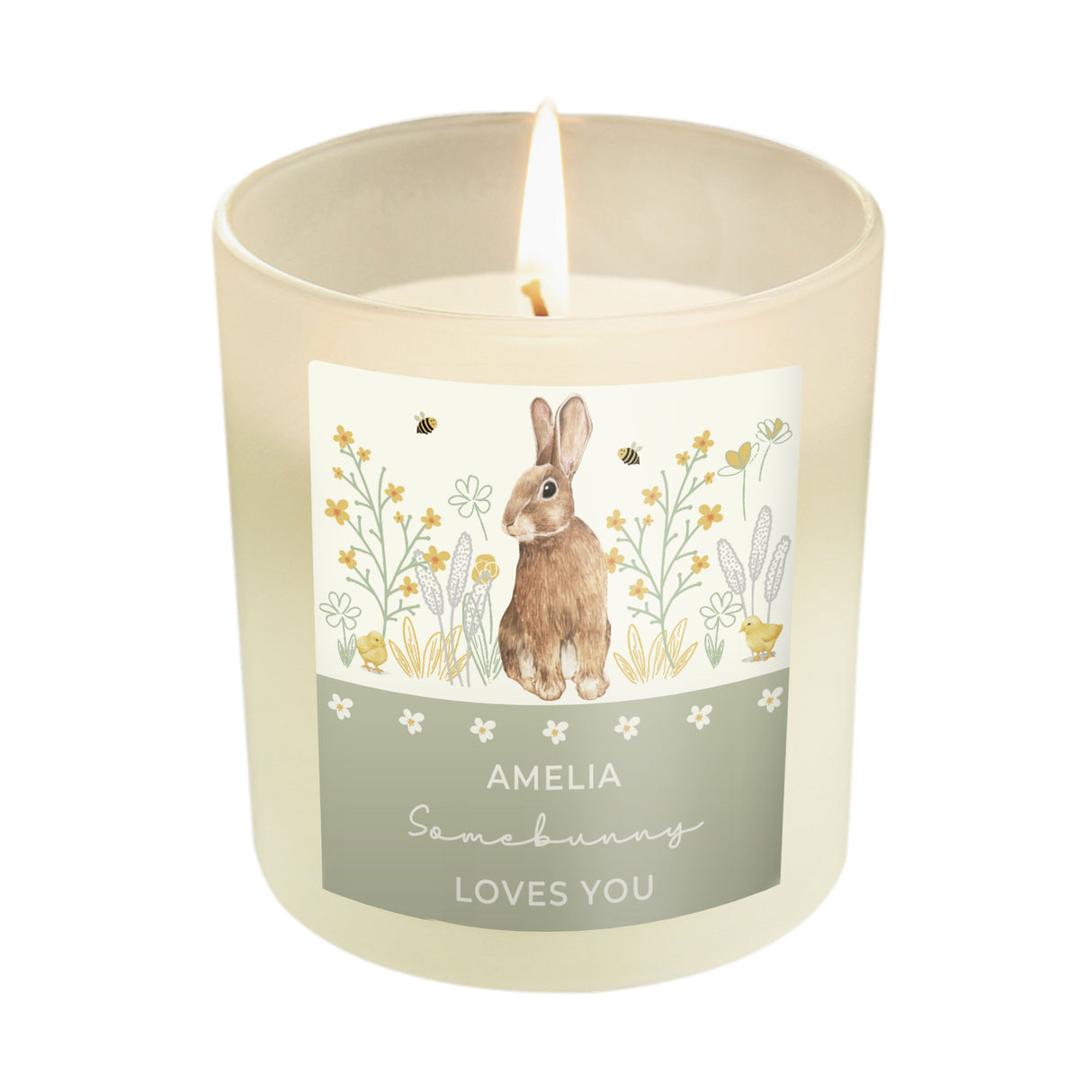 Personalised Spring Bunny Candle Jar - Shop Candles At Gift Moments - 5