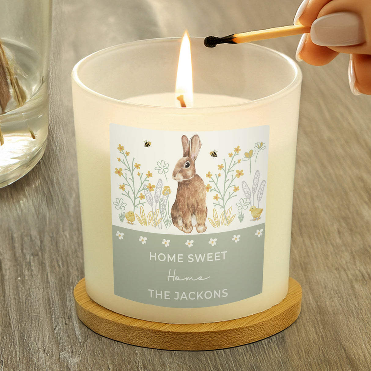 Personalised Spring Bunny Candle Jar - Shop Candles At Gift Moments - 2