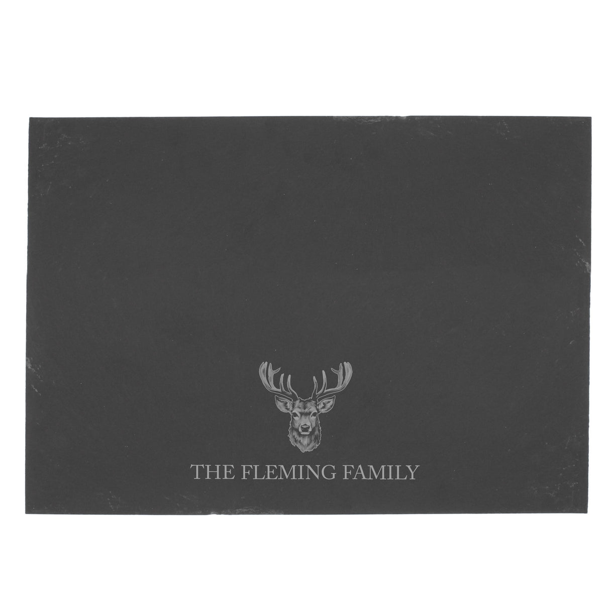 Personalised Stag Slate Placemat: 5 - Placemats By Gift Moments