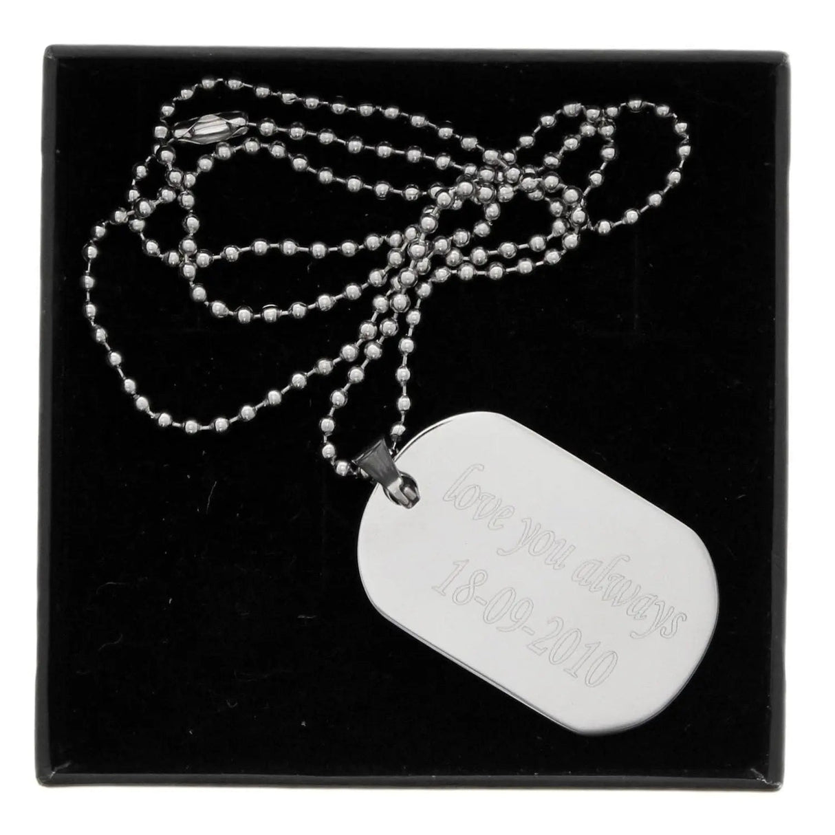 Personalised Stainless Steel Dog Tag Necklace - Shop Necklaces At Gift Moments - 3