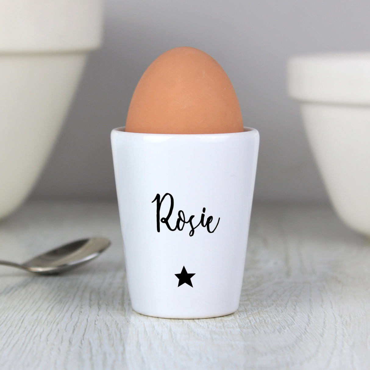 Personalised Star Name Only Egg Cup: 1 - Egg Cups By Gift Moments