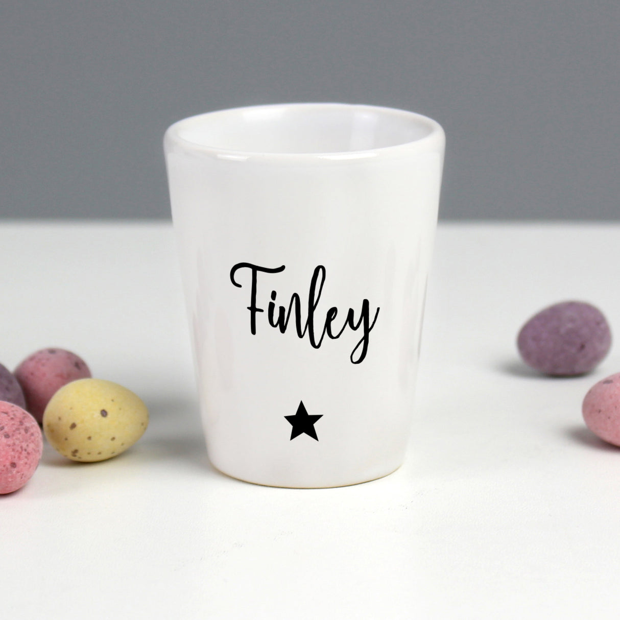 Personalised Star Name Only Egg Cup: 3 - Egg Cups By Gift Moments