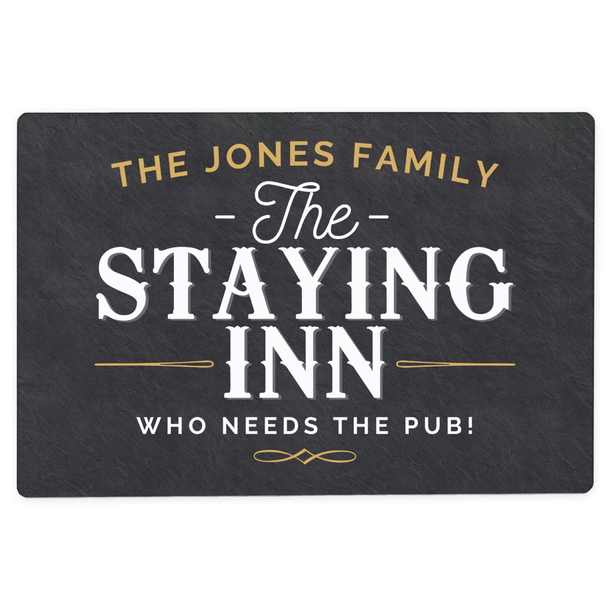 Personalised Staying Inn Metal Sign: 4 - Signs & Plaques By Gift Moments