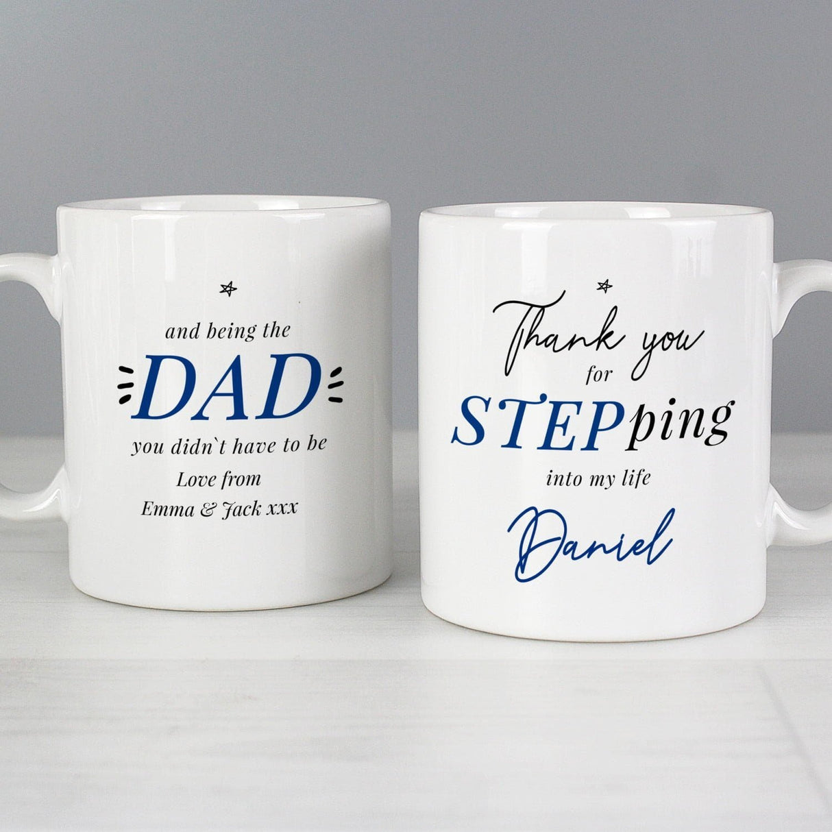 Personalised Step Dad Mug: 3 - Mugs By Gift Moments