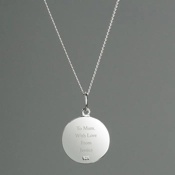 Personalised Sterling Silver & 9ct Gold St. Christopher Necklace: 2 - Necklaces By Gift Moments