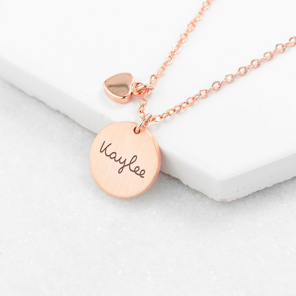 Personalised Summer Style Heart and Disc Necklaces: 1 - Necklaces By Gift Moments