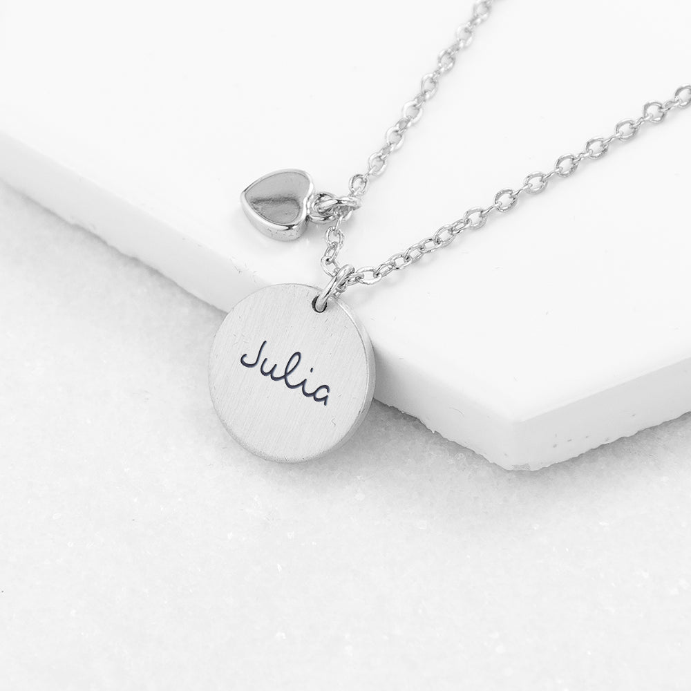 Personalised Summer Style Heart and Disc Necklaces: 3 - Necklaces By Gift Moments