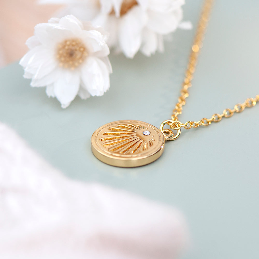 Personalised Sunburst Necklace: 5 - Necklaces By Gift Moments