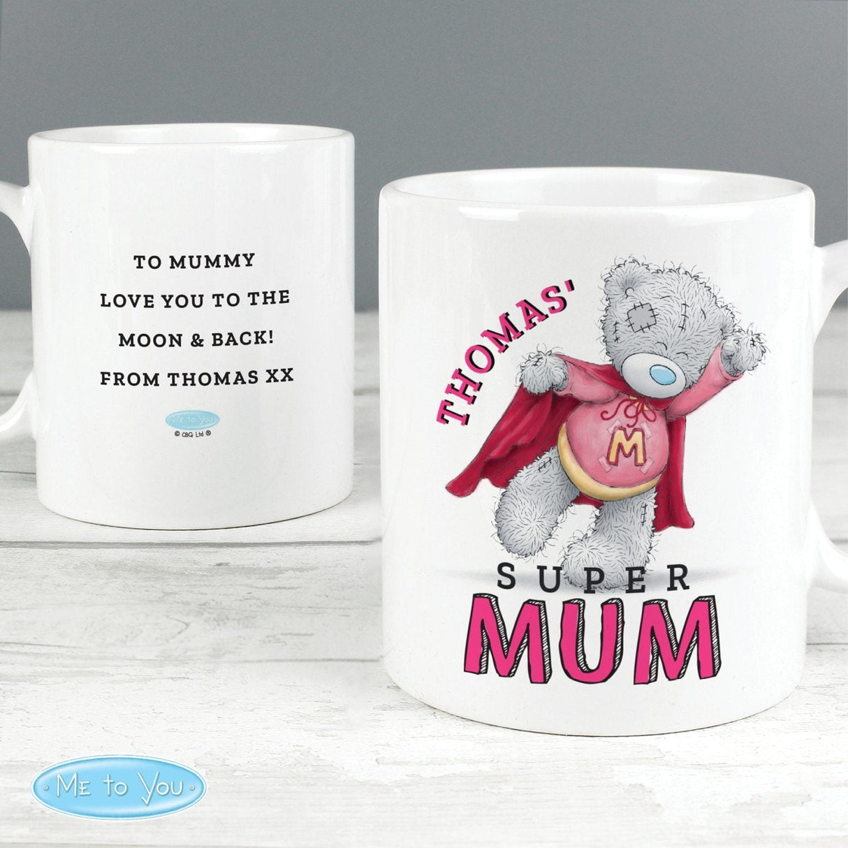 Personalised Me To You Super Mum Mug: 1 - Mugs