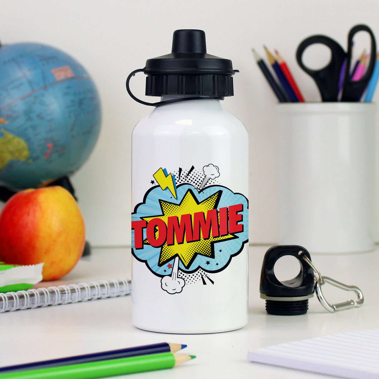 Personalised Superhero Drinks Bottle: 1 - Kids Bottles By Gift Moments