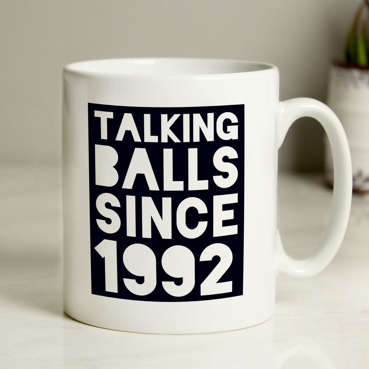 Personalised Talking Balls Since Mug: 2 - Mugs By Gift Moments