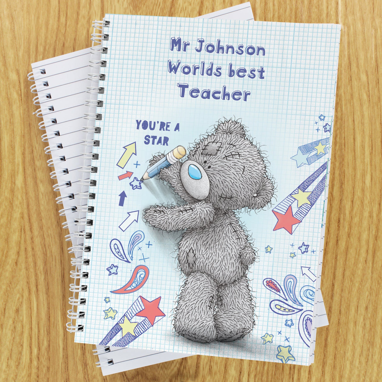 Personalised Me to You Teacher A5 Notebook - Shop Notebooks At Gift Moments - 1
