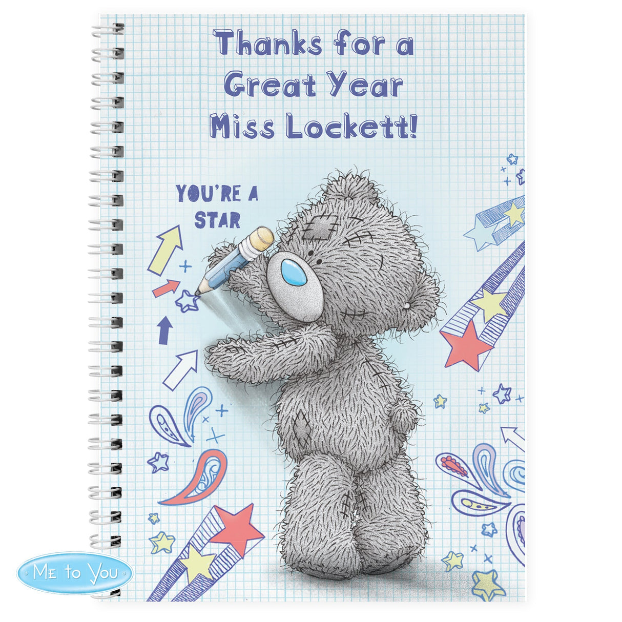 Personalised Me to You Teacher A5 Notebook - Shop Notebooks At Gift Moments - 7