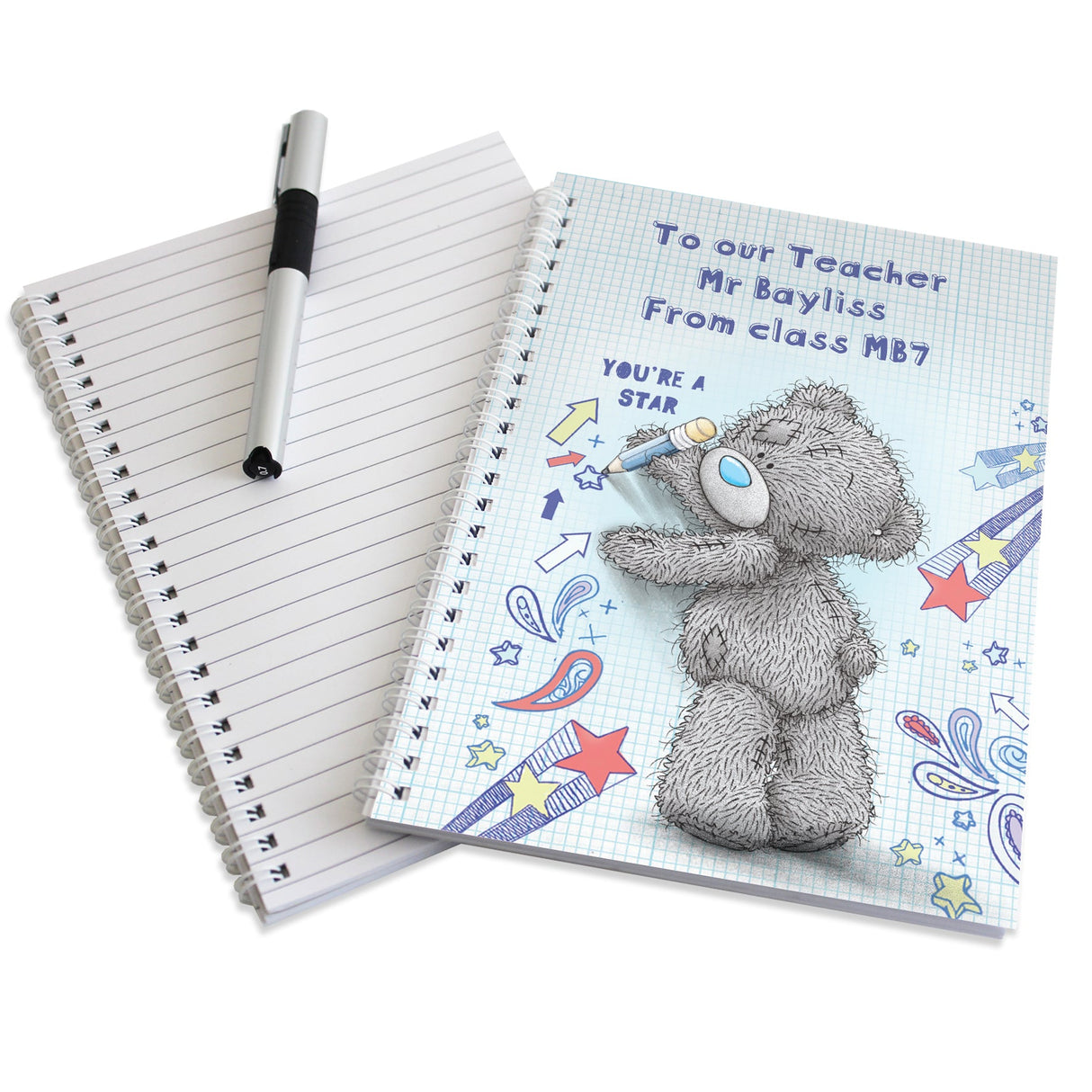 Personalised Me to You Teacher A5 Notebook - Shop Notebooks At Gift Moments - 6