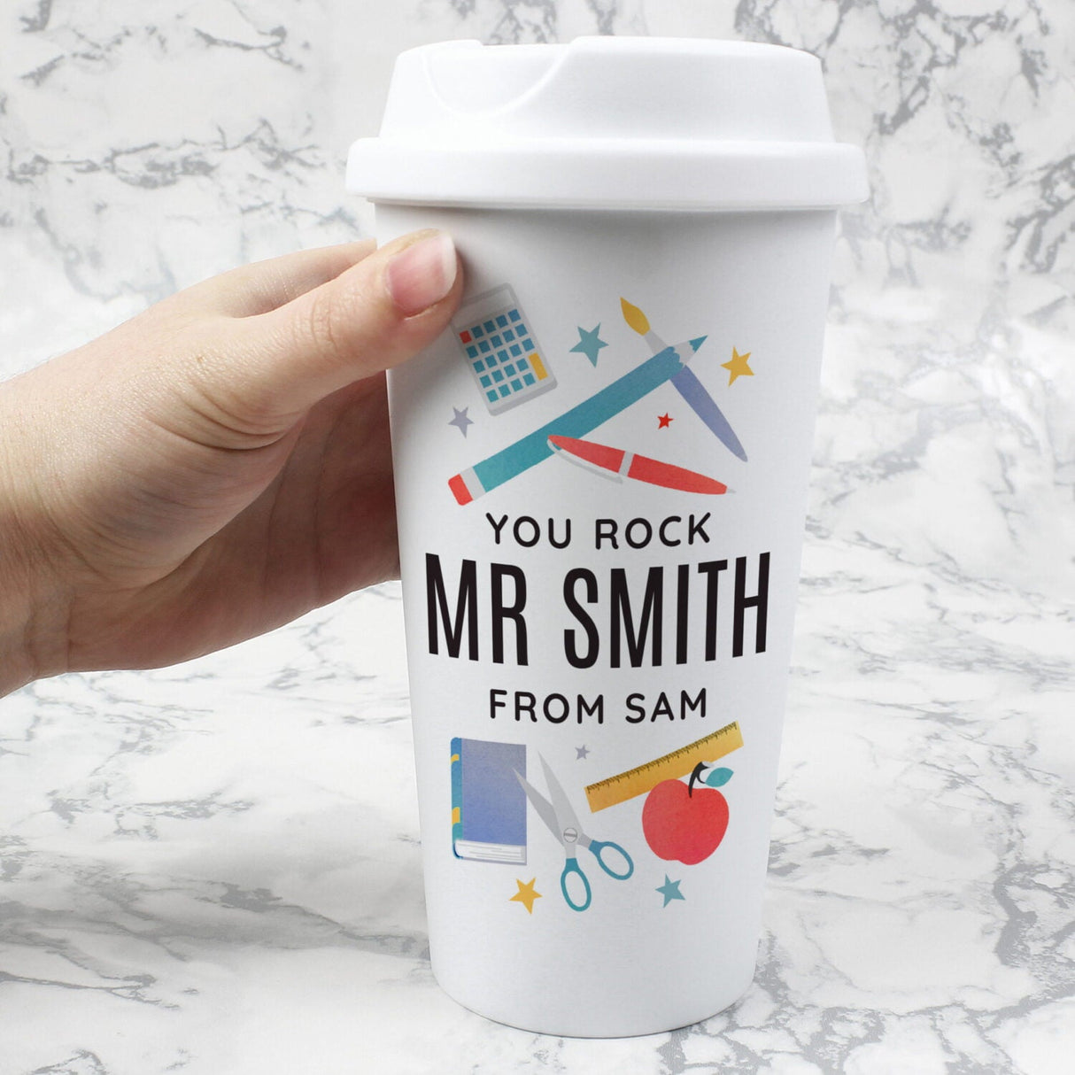 Personalised Teachers Insulated Reusable Eco Travel Cup - Shop Travel Mugs At Gift Moments - 1