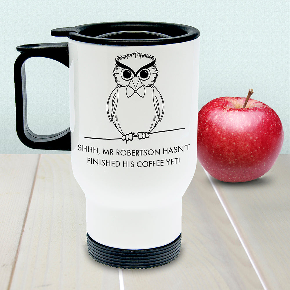 Personalised Teacher’s Shhhh Travel Mug - Shop Travel Mugs At Gift Moments - 1