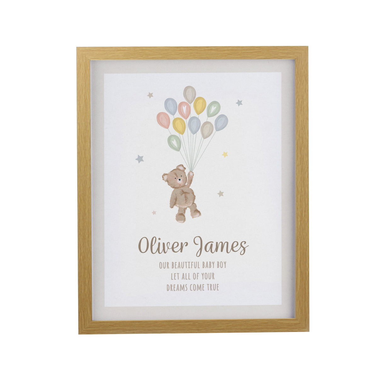 Personalised Teddy Balloon Framed Prints: 7 - Framed Prints By Gift Moments