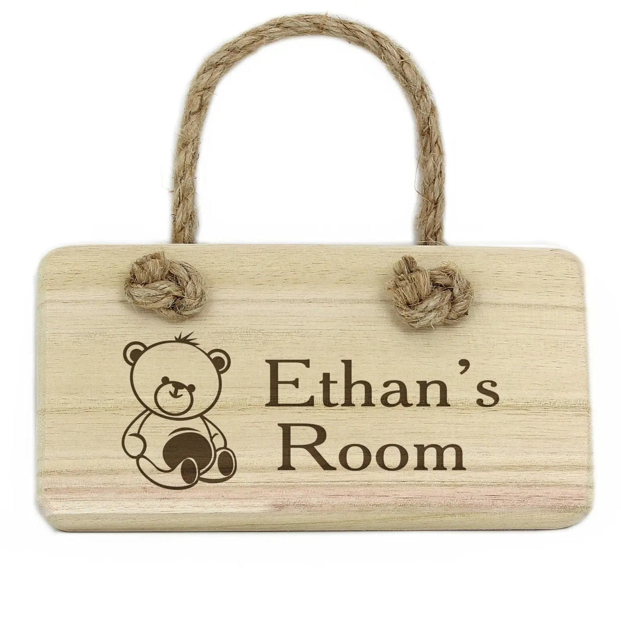 Personalised Teddy Wooden Sign: 3 - Signs & Plaques By Gift Moments