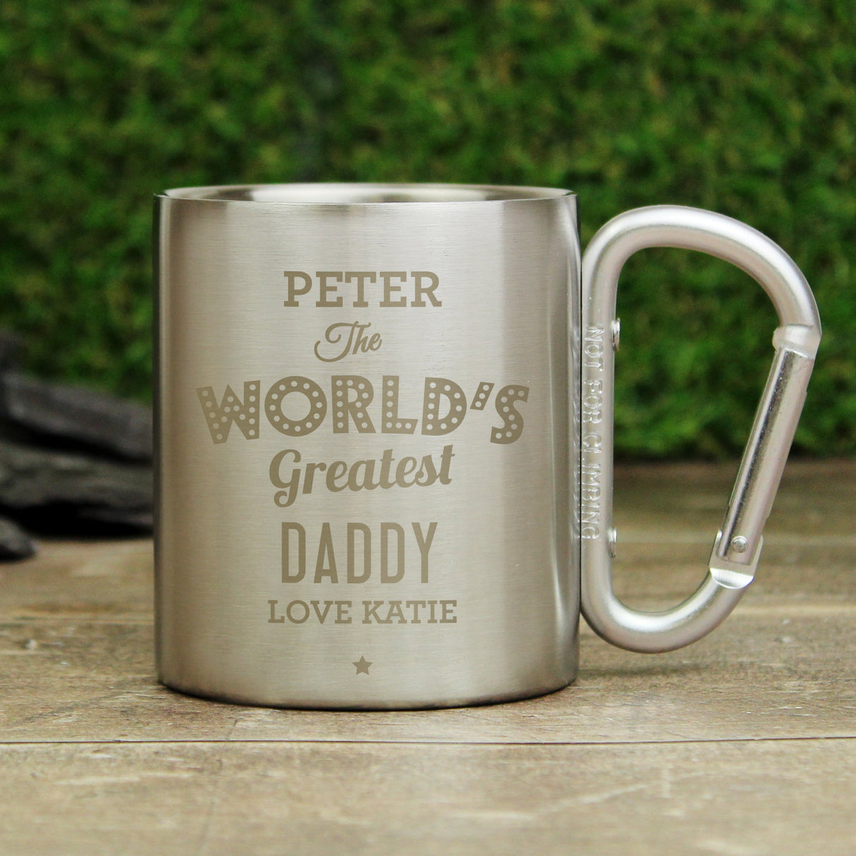 Personalised ’The World’s Greatest’ Stainless Steel Mug: 5 - Outdoor Mugs By Gift Moments