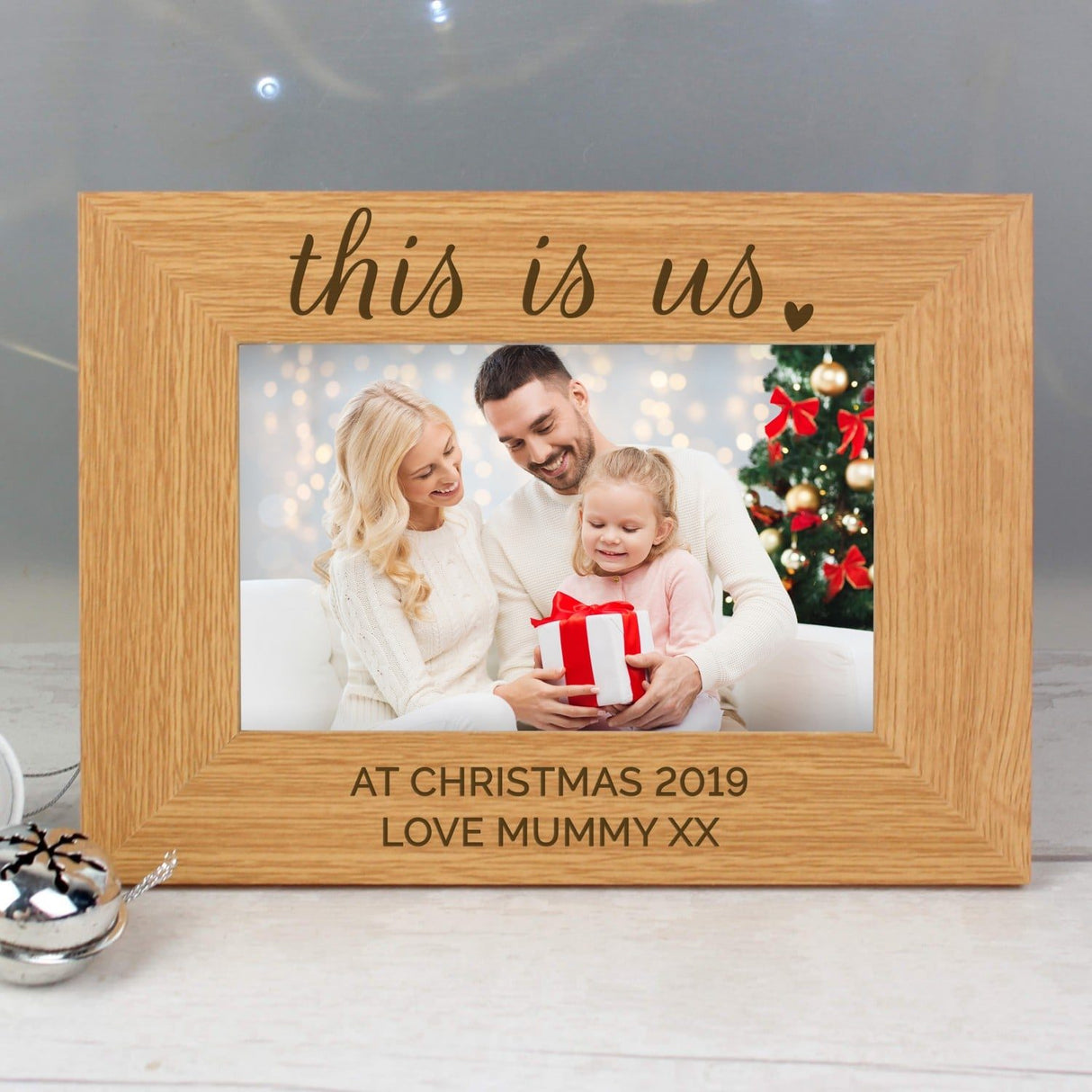 Personalised ’This Is Us’ 6x4 Landscape Wooden Photo Frame - Shop Photo Frames At Gift Moments - 1