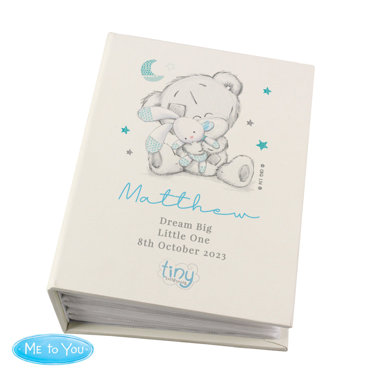 Personalised Tiny Tatty Teddy Blue 6x4 Photo Album with Sleeves: 5 - Photo Albums