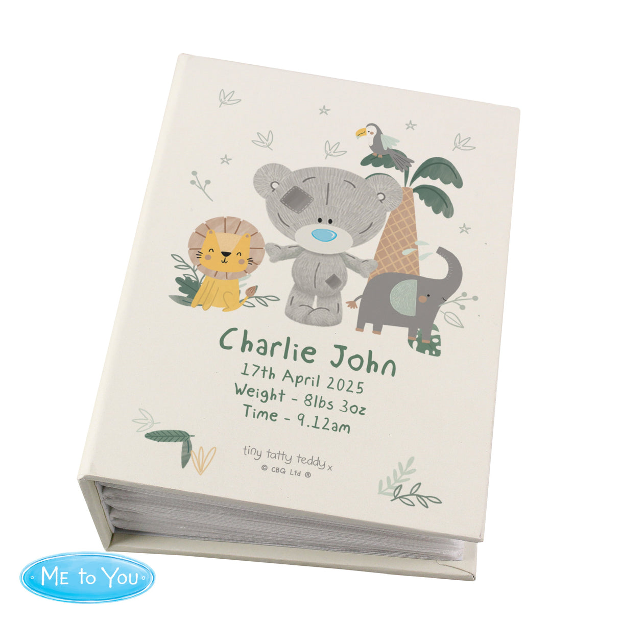 Personalised Tiny Tatty Teddy Jungle Animals Photo Album - Shop Photo Albums At Gift Moments - 5